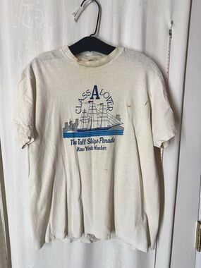 Vintage Statue of Liberty Centennial Tall Ship Parade T